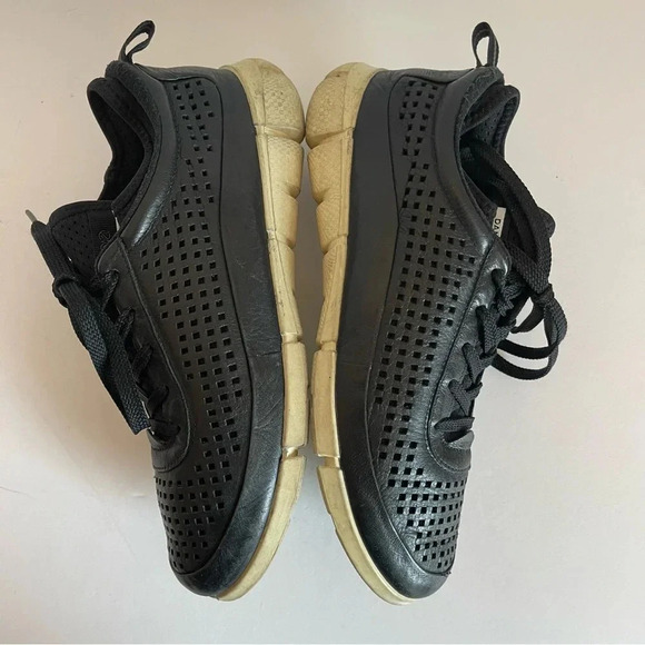 Ecco Danish Design Womens  Perforated Leather Lace Up Sneakers Sz 39 US 8.5 - Picture 7 of 11